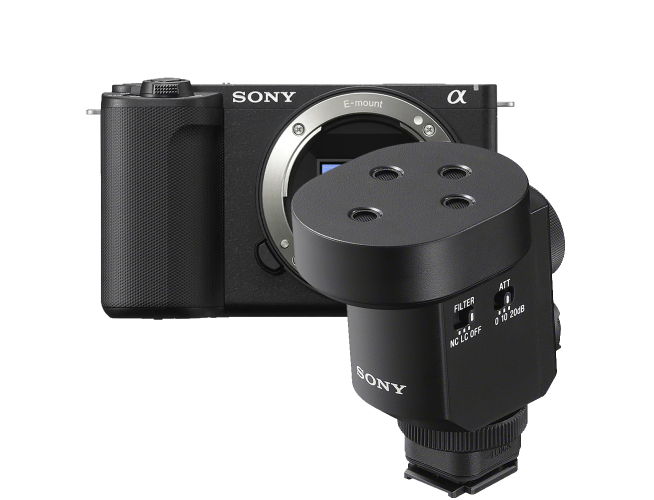 Sony ZV-E10 II + ECM-M1 microfoon