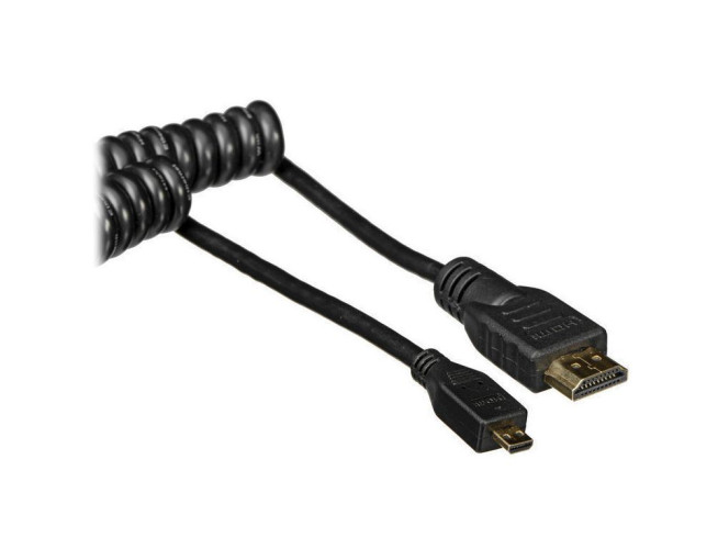 Atomos Micro HDMI - Full HDMI 30cm Coiled Straight