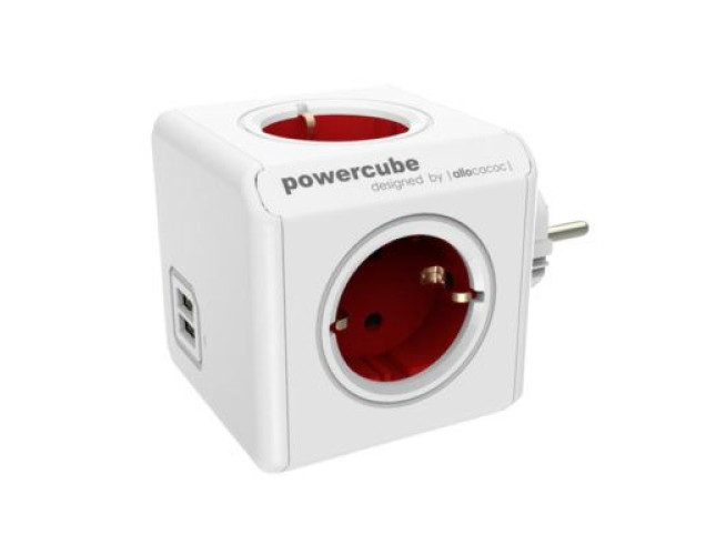 Allocacoc PowerCube Original USB Rood