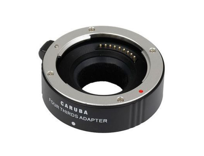 Caruba Lens Mount Adapter (Micro 4/3 naar 4/3) Chroom - Olympus