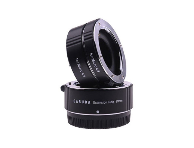Caruba Tussenringen set voor Olympus Four Thirds Chroom