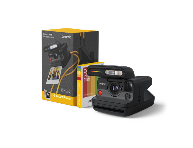 Polaroid Flip - Black + Color Film Bundle