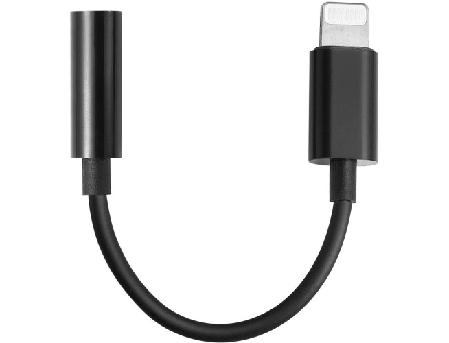 Godox 3.5mm naar Lightning adapter zwart