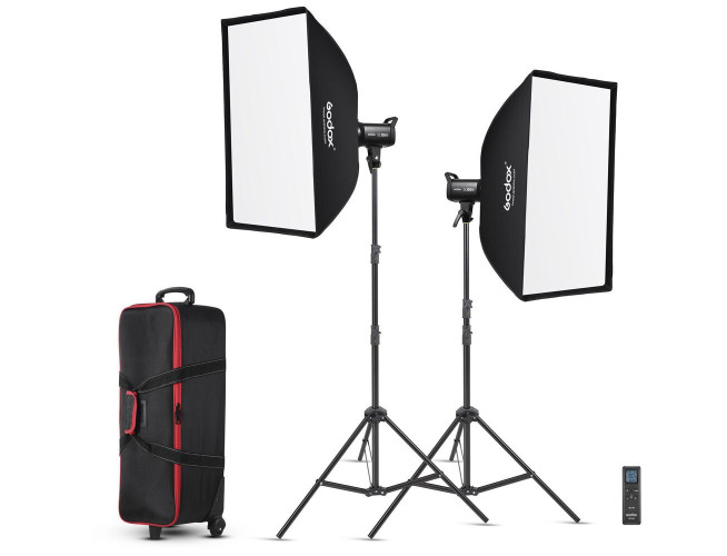 Godox SL100BI LED Video Light Two Light Kit