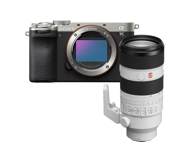 Sony A7C Zilver + FE 70-200mm f/2.8 GM II