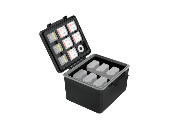 JJC JBC-BAT6 Plastic Storage Case