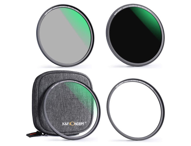 K&F Concept Magnetic Lensfilter-Kit CPL-ND-UV 82 mm