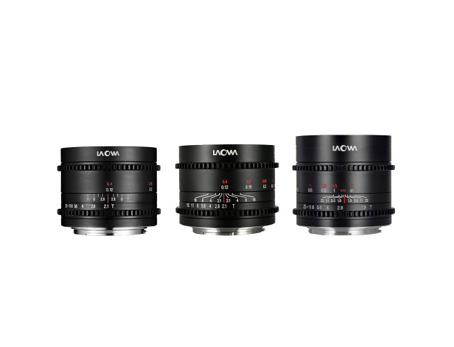 Laowa MFT Cine Prime 3-Lens Bundel (7.5mm / 10mm / 17mm)