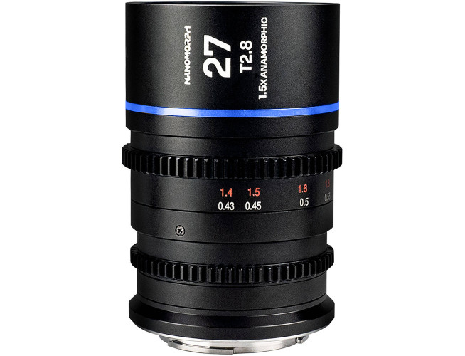Laowa Nanomorph 27mm T2.8 1.5X S35 (Blue) (Cine) MFT