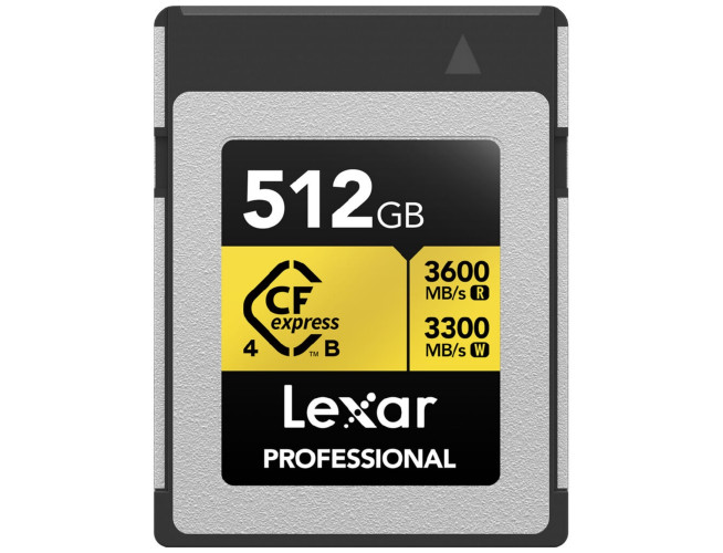 Lexar CFexpress Pro Type B Gold 4.0 Series 512GB - R3600/W3300