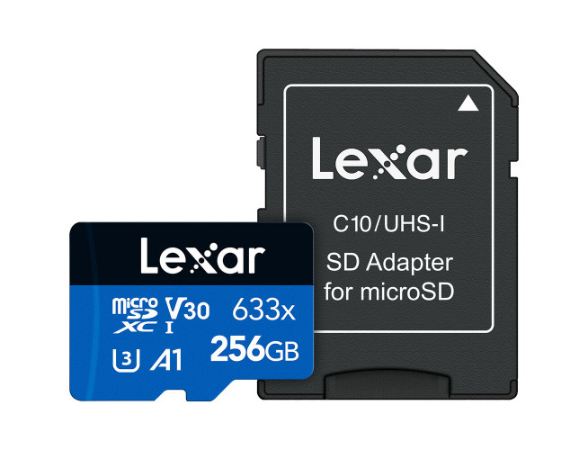 Lexar MicroSD Blue Series UHS-I 633X 256GB V10