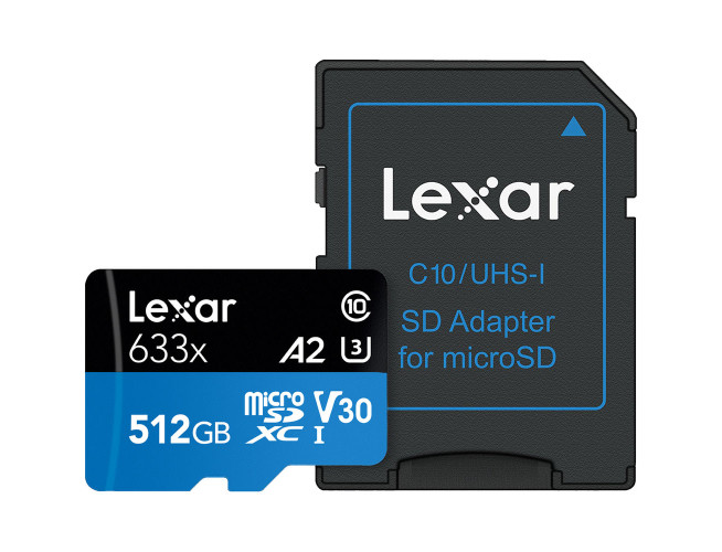 Lexar MicroSD Blue Series UHS-I 633X 512GB V10