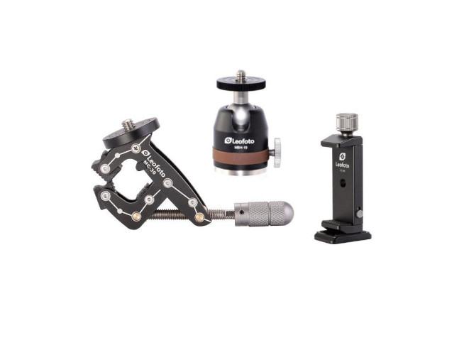 Leofoto Pocket Clamp MC-30 + Kit incl. Mini Ballhead 19 + phoneclamp