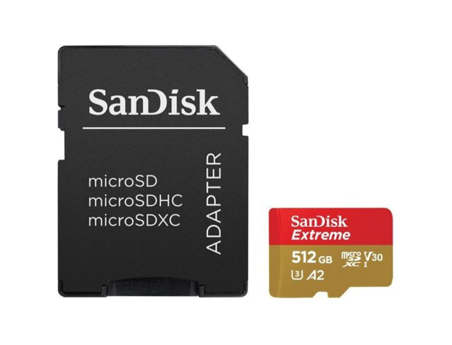 SanDisk Extreme MicroSDXC 512GB+SD Adapter