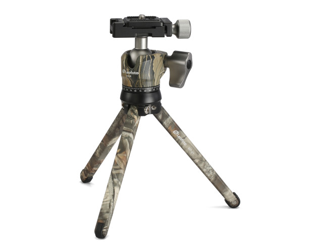 Leofoto Pocket Mini Tripod MT-01 + Ballhead LH-25 Camo