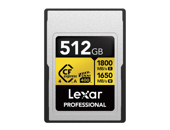 Lexar CFexpress Pro Type A Gold 4.0 Series 512GB R1800/W1650MB/s - VPG400