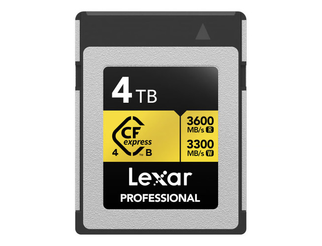 Lexar CFexpress Pro Type B Gold 4.0 Series 4TB - R3600/W3300