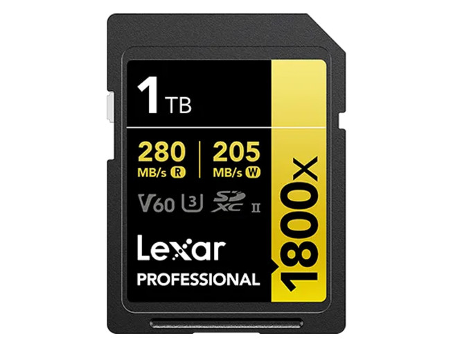 Lexar SD Pro Gold Series UHS-II 1800X 1TB V60