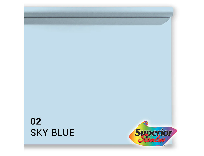 Superior Achtergrondpapier Sky Blue 2.72m x 11m