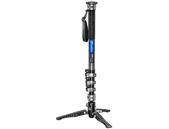 Leofoto Flip Lock Carbon Fiber Monopod With Monopod Support VD-04P
