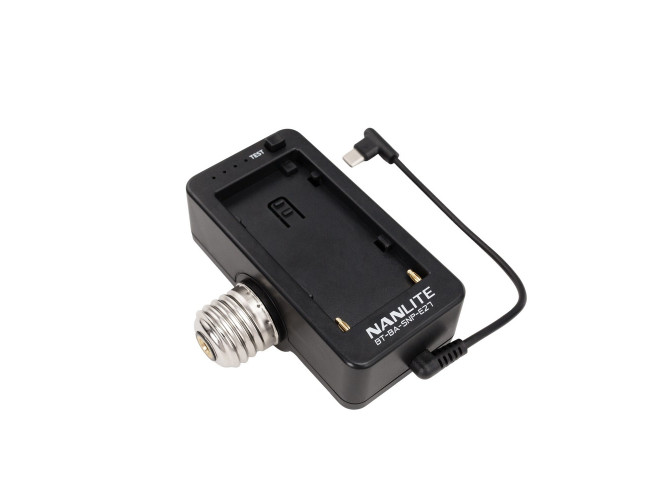 Nanlite NPF Battery Adapter w/ E27 Head