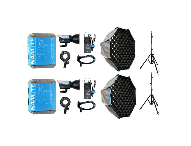 Nanlite FC-120B LED Bi-Colour Spot Light Dual Kit