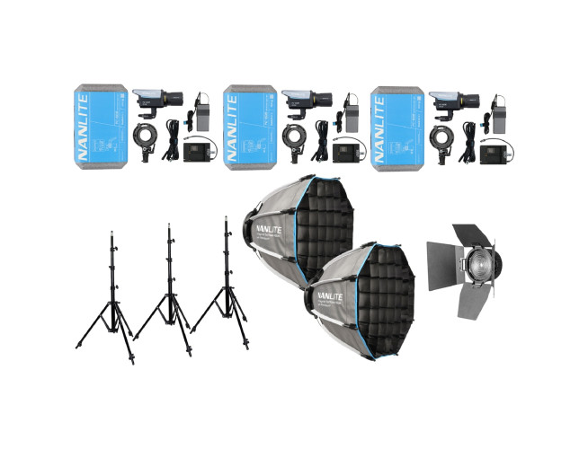 Nanlite FC-60B LED Bi-Colour Spot Light Triple Kit