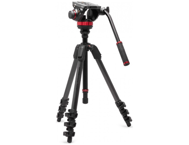 Manfrotto 502 Head & 055 Carbon Fiber 4 Sec Video