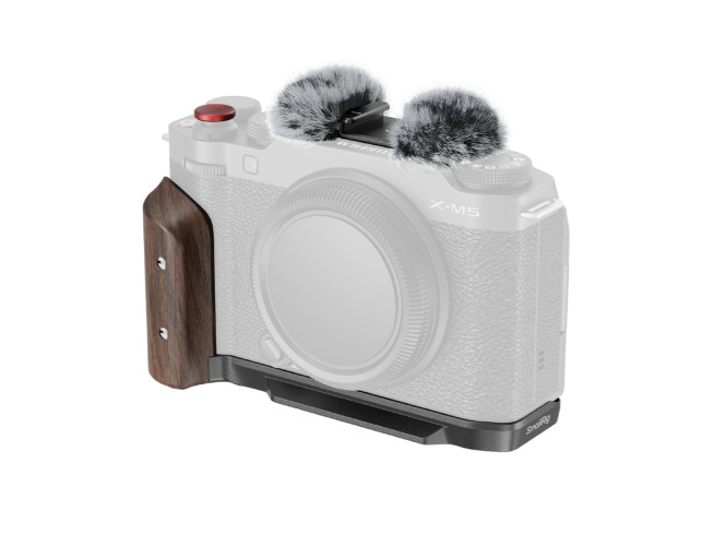 SmallRig 5260 L-Shape Mount Plate With Wooden Handle For Fujifilm X-M5