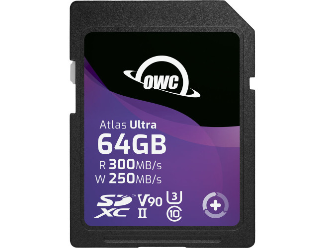 OWC Atlas S Ultra SDXC UHS-II V90 Media Card 64GB