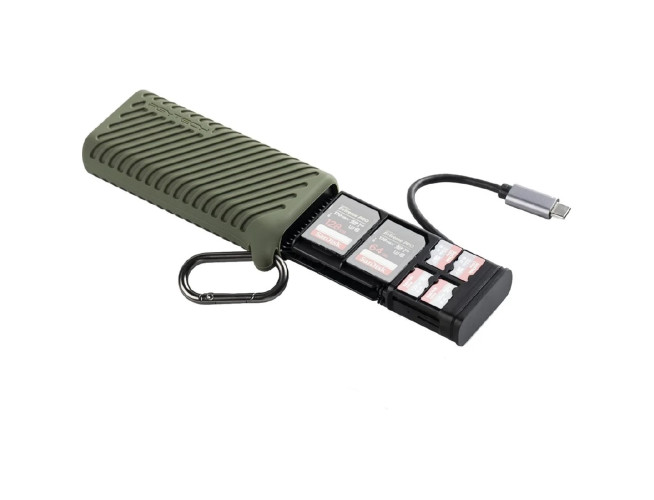 PGYTECH Createmate High-Speed Card Reader Case Green