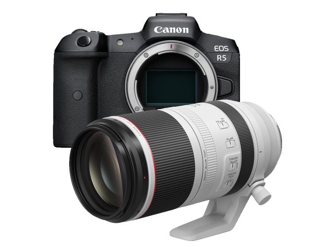 Canon EOS R5 + RF 100-500mm