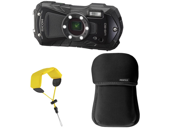 Ricoh WG-80 Zwart kit met tas en drijfriem