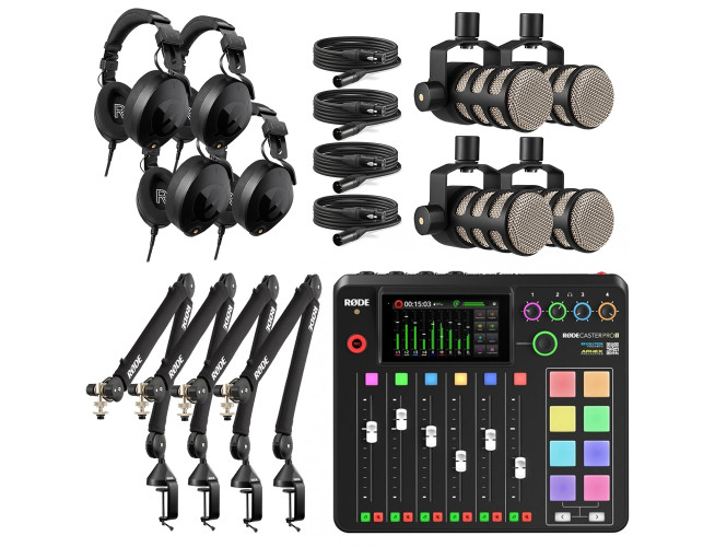 RODE Four-Person Podcasting Bundle