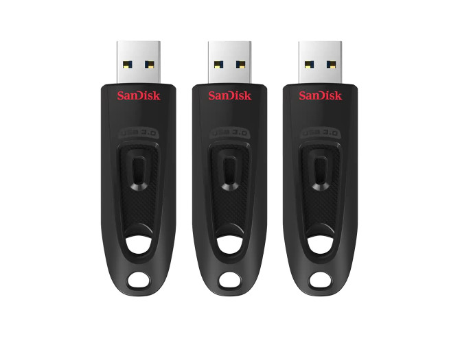 SanDisk Ultra 64GB USB 3.0 Flash Drive 3-pack