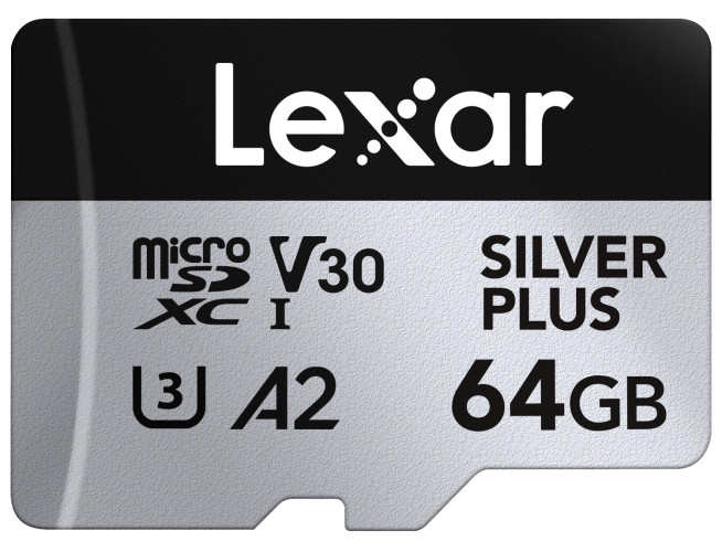 Lexar MicroSDXC Silver Plus UHS-1 64GB V30