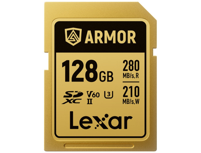 Lexar SDXC Pro Gold Series ARMOR UHS-II 128GB V60