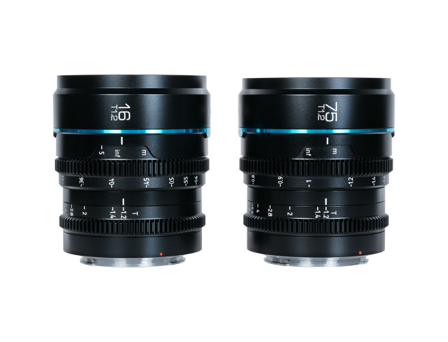 Sirui Nightwalker 16mm & 75mm T1.2 S35 Set MFT Black