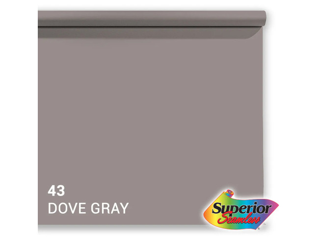 Superior Achtergrondpapier Dove Grey 1.35m x 11m