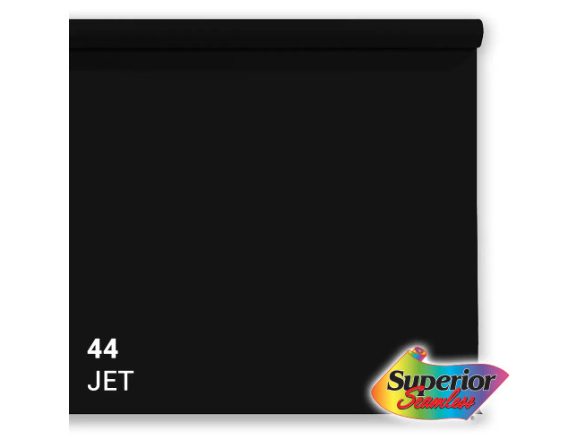 Superior Achtergrondpapier Jet Zwart 2.72m x 11m