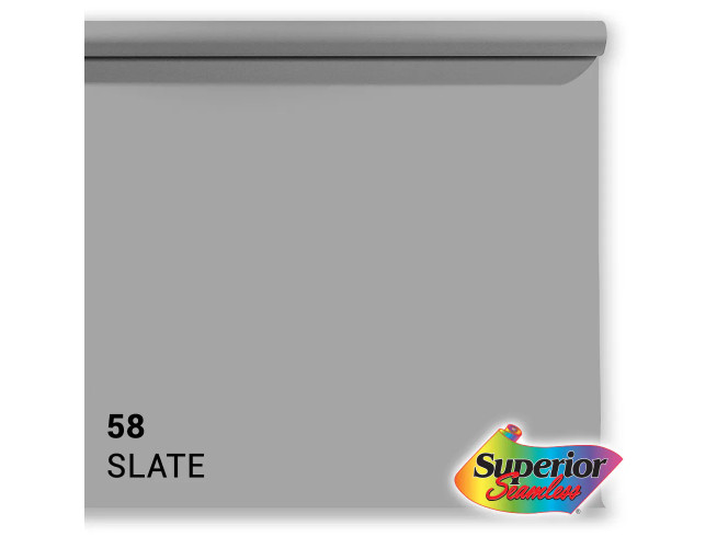Superior Achtergrondpapier Slate Grey 2.72m x 11m