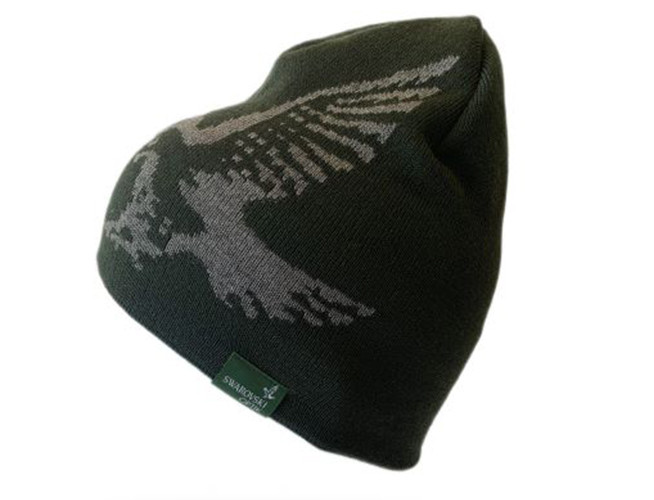 Swarovski Merino Beanie Hat - Groen