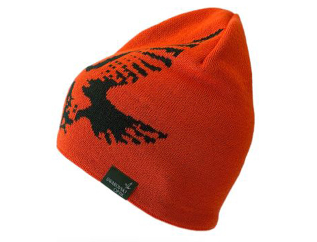 Swarovski Merino Beanie Hat - Oranje