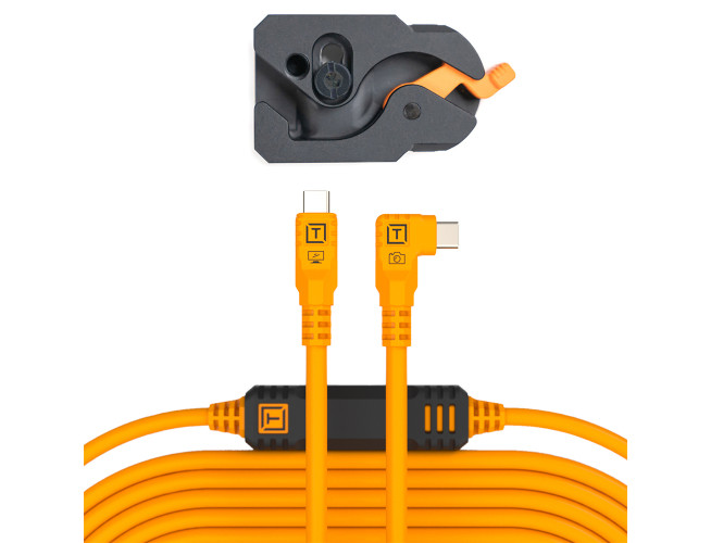 TetherTools TetherGuard Leverlock & Cable Kit USB-C 9.4 m Oranje