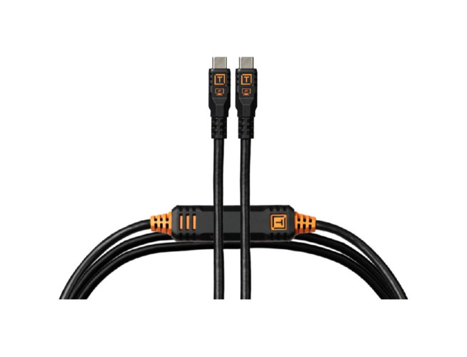 TetherTools Leverlock & Cable Kit Optima 10G 15' (4.6m) Straight to Straight, Non-Reflective Black
