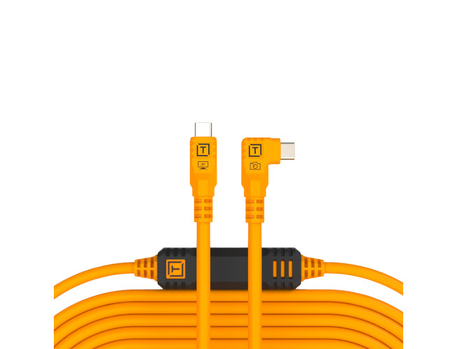 TetherTools TetherPro USB-C Recht naar USB-C Hoek 9.4 m Oranje