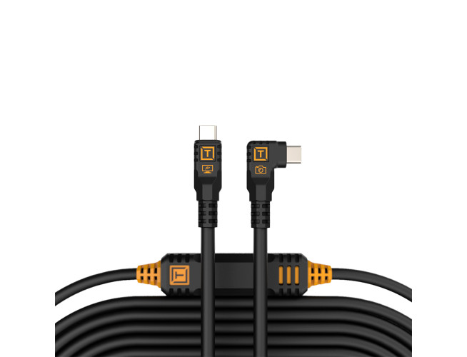 TetherTools TetherPro USB-C Recht naar USB-C Hoek 9.4 m Zwart