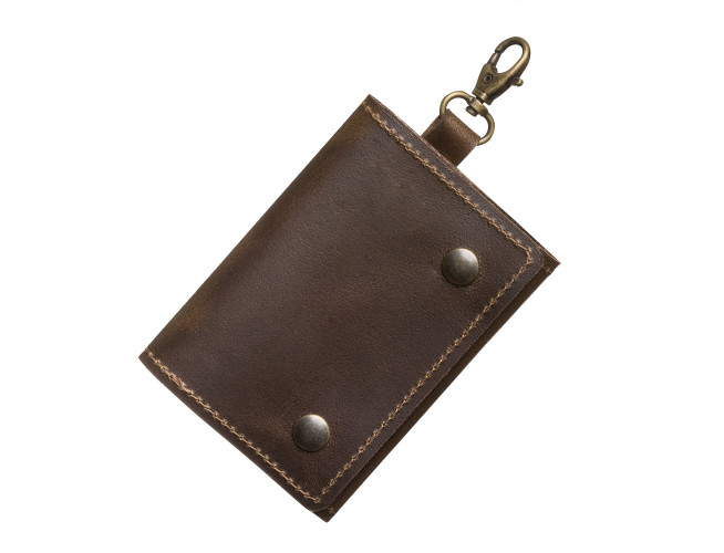The Hantler Memory card holder Chocolate brown 3x SD / 2x CF