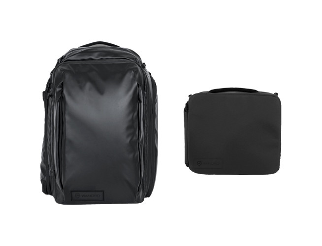 WANDRD Transit 35L Travel Backpack Black Essential Bundle