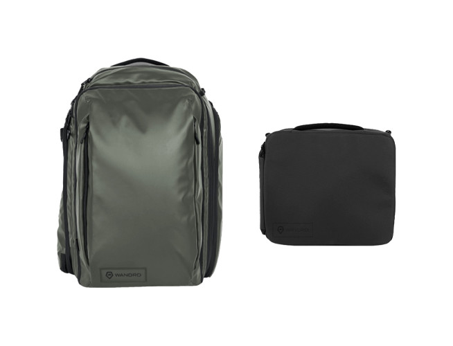WANDRD Transit 45L Travel Backpack Wasatch Green Essential+ Bundle